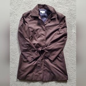 Women's Brown Belted Trench Coat